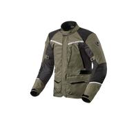 Revit Voltiac 3 H2O Chaqueta textil de moto, gris-verde, tamaño L para Hombres