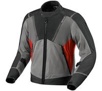 Revit Airwave 4 Chaqueta textil de motocicleta, gris-rojo, tamaño 3XL para Hombres