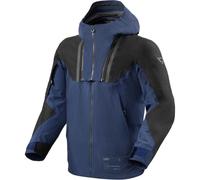 Revit Component 3 H2O Chaqueta textil impermeable para motocicleta, negro/azul oscuro, Talla 2XL