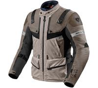 Revit Defender 3 GTX Chaqueta textil para motocicleta, negro-beige, tamaño L para Hombres
