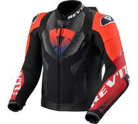 Revit Hyperspeed 3 Pro Chaqueta de cuero de moto, negro/rojo, Talla 48