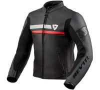 Revit Mile, chaqueta de cuero 50 male Negro/Rojo/Blanco