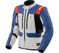 Revit Offtrack 3 H2O Chaqueta Textil de Motocicleta Impermeable, gris-azul, tamaño S para Hombres