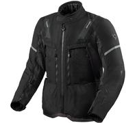 Revit Sand 5 H2O Chaqueta Textil Moto, negro-gris, tamaño S para Hombres