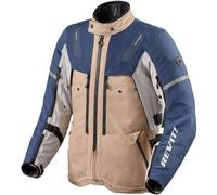 Revit Sand 5 H2O Chaqueta Textil Moto, azul-beige, tamaño 2XL para Hombres