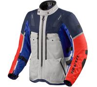 Revit Sand 5 H2O, chaqueta textil impermeable 4XL male Gris/Azul/Naranja
