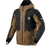 Revit Tectonic H2O Chaqueta textil de moto impermeable, negro/marrón, Talla S