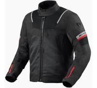 Revit Tornado 4 H2O chaqueta textil impermeable para motocicletas, negro-gris, tamaño XS