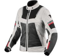 Revit Tornado 4 H2O impermeable Chaqueta textil de motocicleta para mujer, negro-plata, tamaño 44