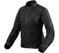 Veste de moto REVIT Torque 2 H2O pour femme, tissu imperméable et ventilé, noir