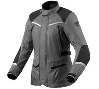 Revit Voltiac 3 H2O Chaqueta textil de motocicleta para damas, negro-gris, tamaño 38 para Mujer