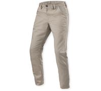 Revit Chino Dean 2 Tapered Pantalones Textiles de Moto, beige, tamaño 32 para Hombres