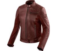 Revit Clare Chaqueta de cuero de moto para mujer, rojo, tamaño 36