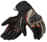 Revit Combustion Guantes de moto, negro/marrón, Talla L