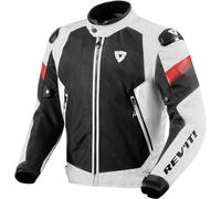 Revit Control Air H2O chaqueta textil impermeable para motocicletas, Blanco/Negro, Talla M