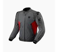 Revit Control Air H2O impermeabile Moto Tessile Giacca, grigio/rosso, S