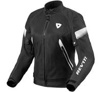 Revit Control Air H2O impermeable Chaqueta textil de motocicleta para mujer, Negro/Blanco, Talla 46