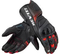 Revit Control Guantes de moto, negro-rojo, tamaño M para Hombres