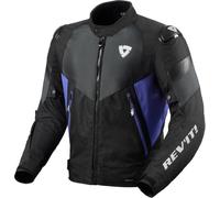 Revit Control H2O Chaqueta textil de moto, negro-azul, tamaño S para Hombres