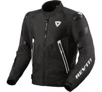 Revit Control H2O Chaqueta textil de moto, negro-blanco, tamaño 2XL para Hombres