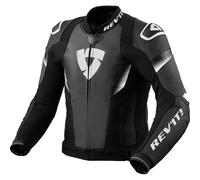 Rev'it Control Leather Jacket - Talla 56 BLACK/WHITE