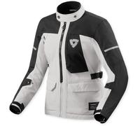 Revit Convergent H2O Chaqueta impermeable para motocicletas, negro-plata, tamaño 46 para Mujer