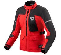 Revit Convergent H2O Chaqueta impermeable para motocicletas, rojo/negro, Talla 38