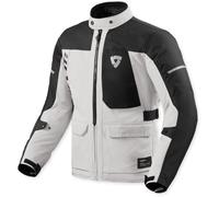 Revit Convergent H2O Chaqueta Textil de Motocicleta Impermeable, Plata/Negro, Talla 3XL