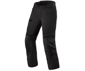 Revit Convergent H2O pantalones textiles impermeables para motocicletas, negro, Talla M larga