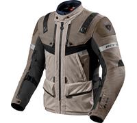 Revit Defender 3 GTX Chaqueta textil para motocicleta, negro-beige, tamaño M para Hombres