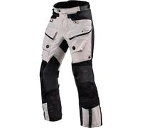Revit Defender 3 GTX Pantalones textiles para motocicleta, negro-plata, tamaño XL