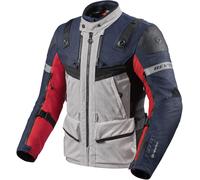 Revit Defender 3 GTX Chaqueta textil para motocicleta, rojo/azul, Talla XXL