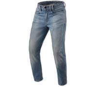 Revit Detroit 3 Tapered Vaqueros de moto, Azul claro, Talla 34/30