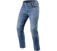 Revit Detroit Vaqueros de moto, Lavado de piedra clara, Talla 28/34