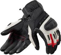 Revit Dirt 4 Guantes de moto, negro/rojo, Talla S
