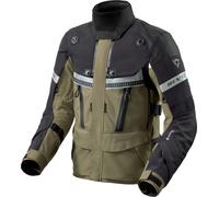 Revit Dominator 3 GTX Chaqueta textil para motocicleta, negro-verde, tamaño XL para Hombres