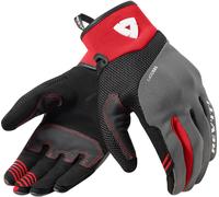 Revit Endo Guantes de moto, negro/gris/rojo, Talla 3XL