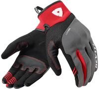Revit Endo Guantes de moto para mujer, negro/gris/rojo, Talla S