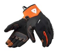 Revit Endo Guantes de moto, negro-naranja, tamaño M para Hombres
