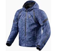 Revit Flare 3 H2O Chaqueta textil de moto impermeable, Azul/Camuflaje, Talla XL