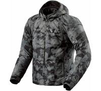 Revit Flare 3 H2O Chaqueta textil de moto impermeable, gris, tamaño L para Hombres