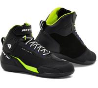 Revit G-Force H2O Zapatos impermeables para motocicletas, negro/amarillo neón, Talla 45