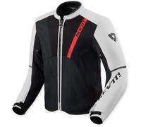 Revit GT-R 4 Air Chaqueta textil para motocicletas, Negro/Blanco, Talla L