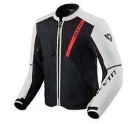 Revit GT-R 4 Air Giacca tessile da motocicletta, nero/bianco, L