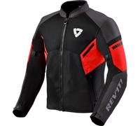 Revit GT-R Air 3 Chaqueta textil de motocicleta, negro-rojo, tamaño S para Hombres