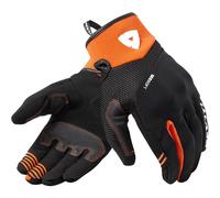 Revit Endo Guantes de moto, negro-naranja, tamaño 2XL para Hombres