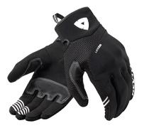 Revit Endo Guantes de moto, negro-blanco, tamaño L para Hombres