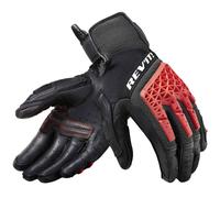 Revit Sand 4 Guantes de motocicleta, negro-rojo, tamaño S para Hombres
