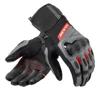Revit Sand 5 H2O Guantes de moto impermeables, negro-gris-rojo, tamaño S para Hombres