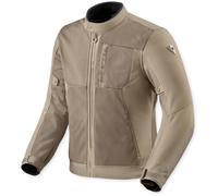 Revit Highcrest H2O Chaqueta Textil de Motocicleta Impermeable, beige, tamaño 4XL para Hombres